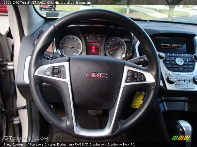 Gold Mist Metallic / Brownstone 2011 GMC Terrain SLT AWD