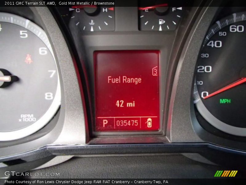 Gold Mist Metallic / Brownstone 2011 GMC Terrain SLT AWD