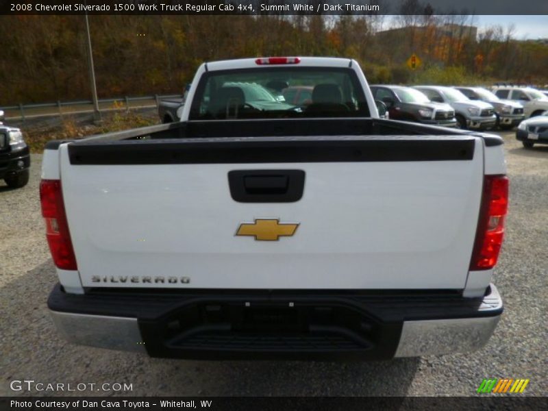 Summit White / Dark Titanium 2008 Chevrolet Silverado 1500 Work Truck Regular Cab 4x4