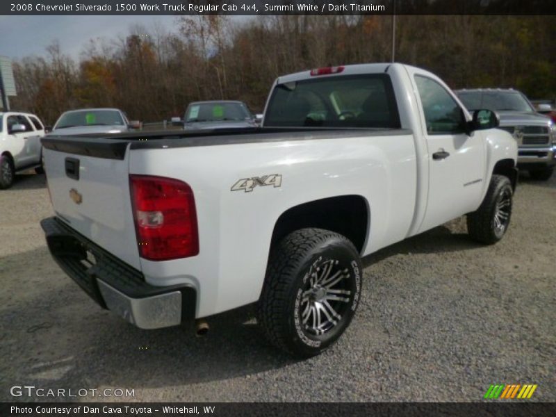 Summit White / Dark Titanium 2008 Chevrolet Silverado 1500 Work Truck Regular Cab 4x4