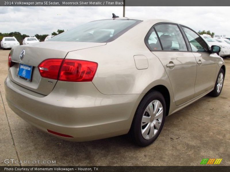 Moonrock Silver Metallic / Titan Black 2014 Volkswagen Jetta SE Sedan