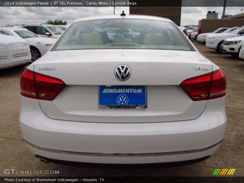 Candy White / Cornsilk Beige 2014 Volkswagen Passat 1.8T SEL Premium