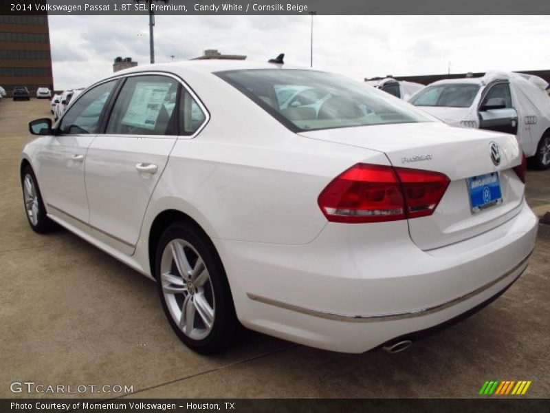 Candy White / Cornsilk Beige 2014 Volkswagen Passat 1.8T SEL Premium