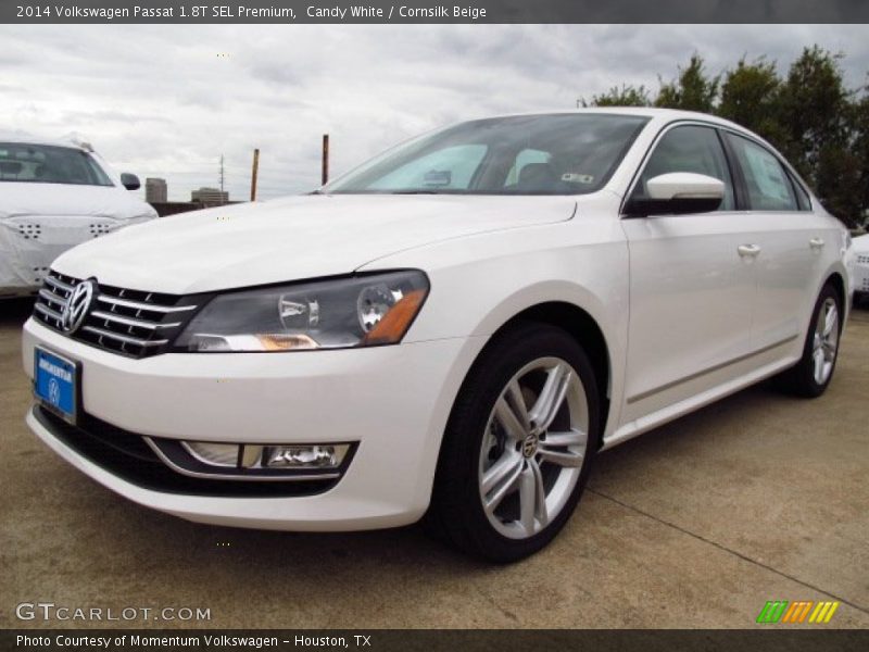 Candy White / Cornsilk Beige 2014 Volkswagen Passat 1.8T SEL Premium