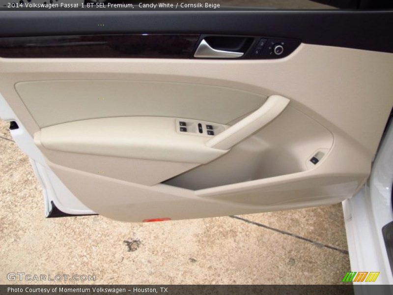 Candy White / Cornsilk Beige 2014 Volkswagen Passat 1.8T SEL Premium