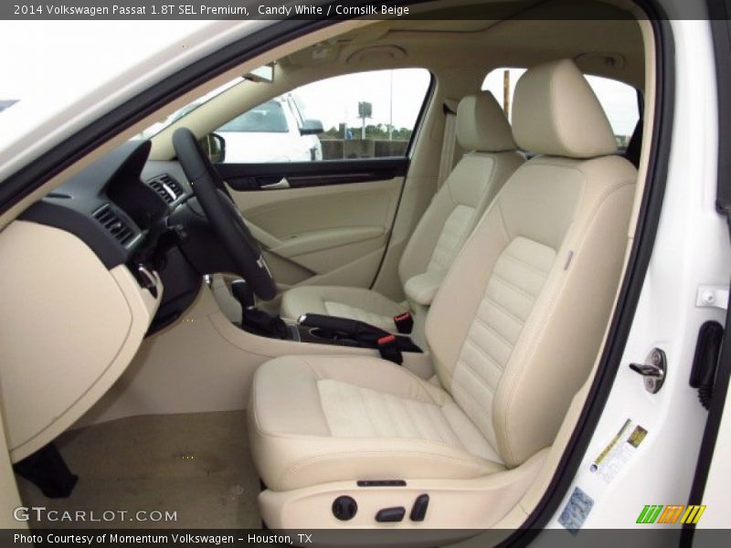 Candy White / Cornsilk Beige 2014 Volkswagen Passat 1.8T SEL Premium