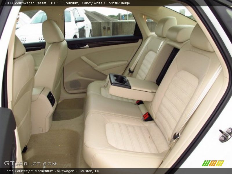 Candy White / Cornsilk Beige 2014 Volkswagen Passat 1.8T SEL Premium