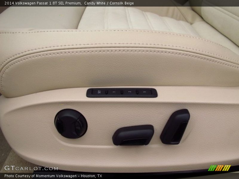Candy White / Cornsilk Beige 2014 Volkswagen Passat 1.8T SEL Premium