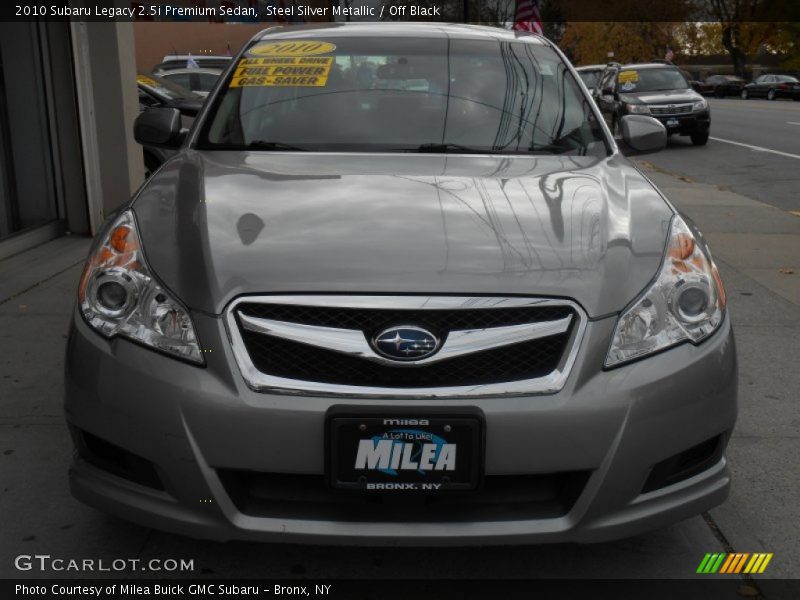 Steel Silver Metallic / Off Black 2010 Subaru Legacy 2.5i Premium Sedan