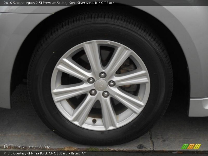 Steel Silver Metallic / Off Black 2010 Subaru Legacy 2.5i Premium Sedan