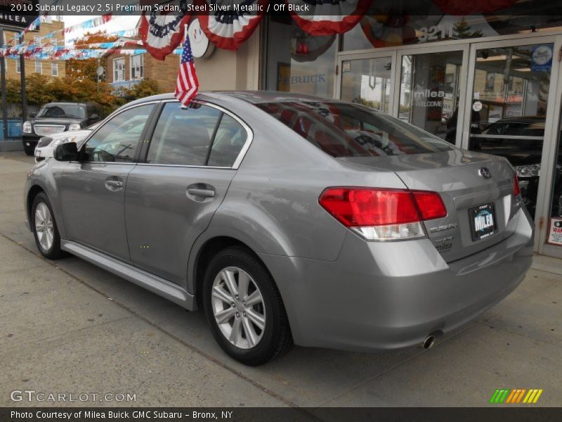 Steel Silver Metallic / Off Black 2010 Subaru Legacy 2.5i Premium Sedan