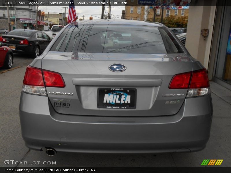 Steel Silver Metallic / Off Black 2010 Subaru Legacy 2.5i Premium Sedan