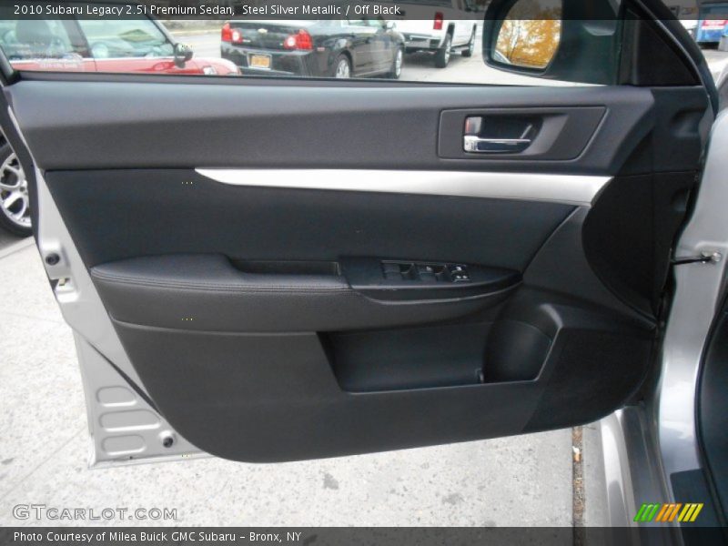 Steel Silver Metallic / Off Black 2010 Subaru Legacy 2.5i Premium Sedan