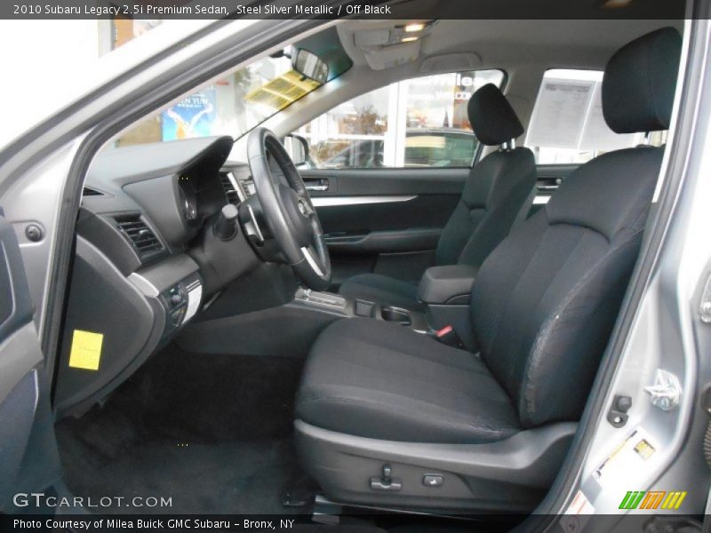 Steel Silver Metallic / Off Black 2010 Subaru Legacy 2.5i Premium Sedan