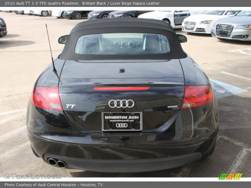Brilliant Black / Luxor Beige Nappa Leather 2010 Audi TT 2.0 TFSI quattro Roadster