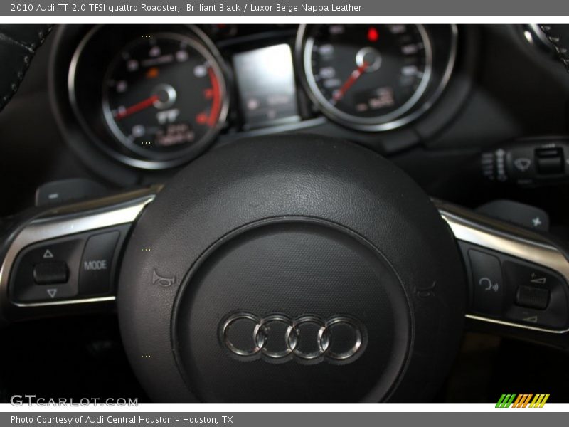 Brilliant Black / Luxor Beige Nappa Leather 2010 Audi TT 2.0 TFSI quattro Roadster