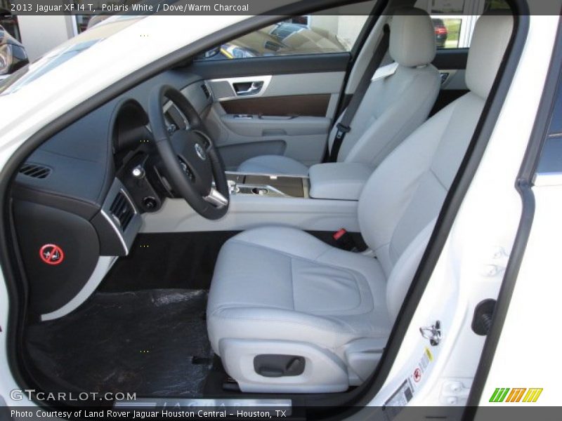 Polaris White / Dove/Warm Charcoal 2013 Jaguar XF I4 T