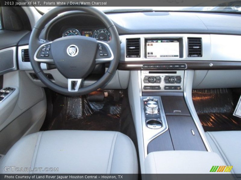 Polaris White / Dove/Warm Charcoal 2013 Jaguar XF I4 T