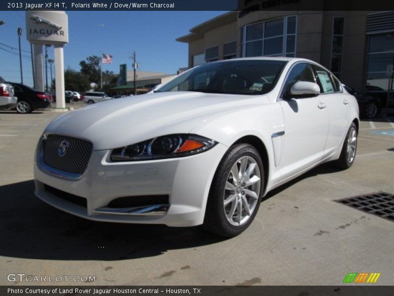 Polaris White / Dove/Warm Charcoal 2013 Jaguar XF I4 T
