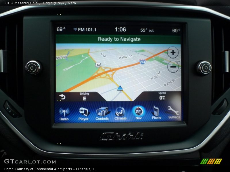 Navigation of 2014 Ghibli 