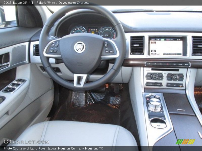 Polaris White / Dove/Warm Charcoal 2013 Jaguar XF I4 T