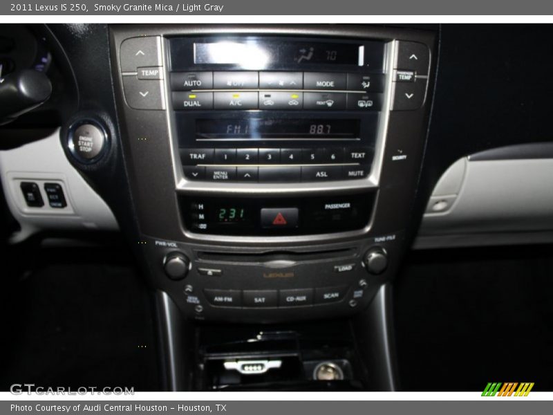 Smoky Granite Mica / Light Gray 2011 Lexus IS 250