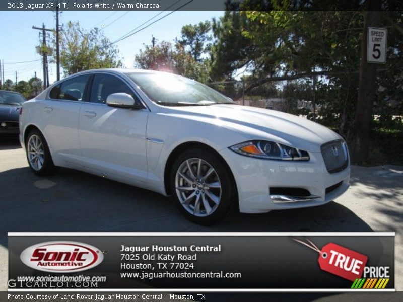Polaris White / Warm Charcoal 2013 Jaguar XF I4 T