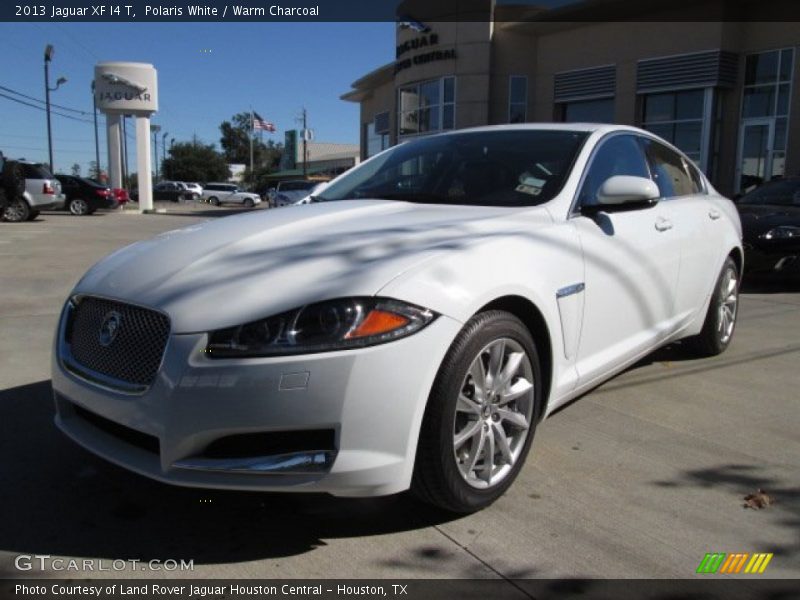 Polaris White / Warm Charcoal 2013 Jaguar XF I4 T