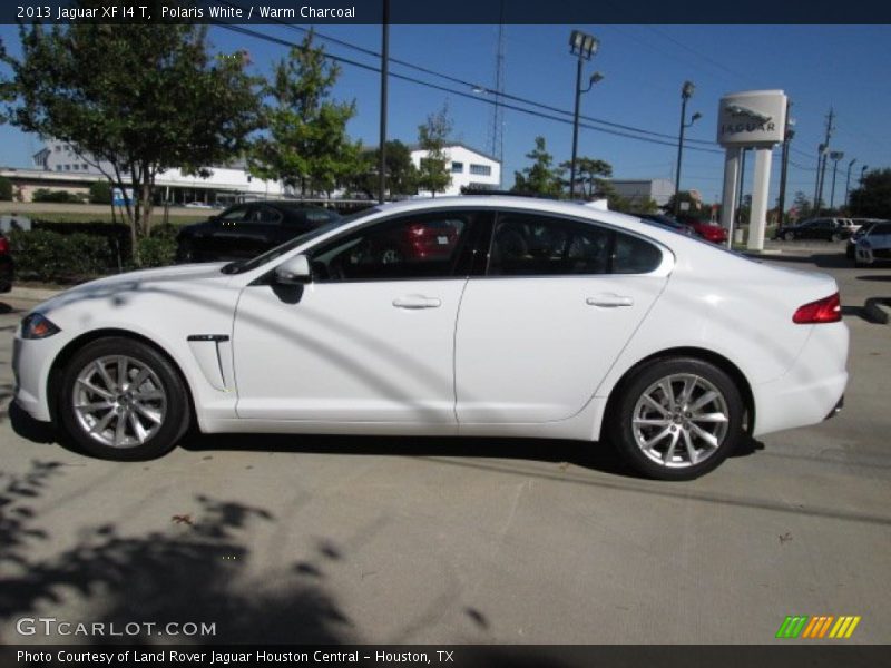 Polaris White / Warm Charcoal 2013 Jaguar XF I4 T