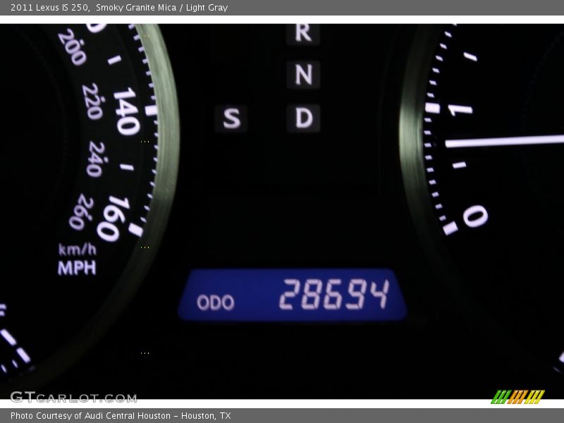 Smoky Granite Mica / Light Gray 2011 Lexus IS 250