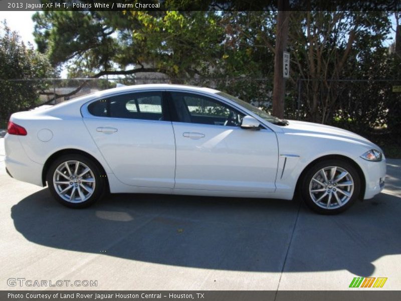 Polaris White / Warm Charcoal 2013 Jaguar XF I4 T