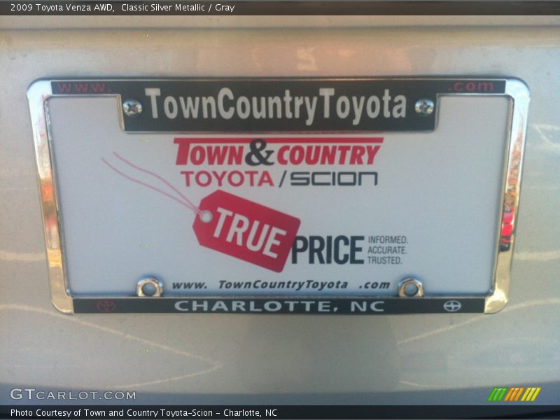 Classic Silver Metallic / Gray 2009 Toyota Venza AWD