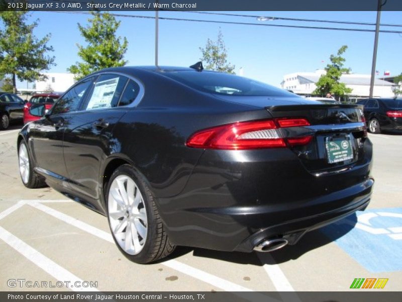 Stratus Grey Metallic / Warm Charcoal 2013 Jaguar XF 3.0 AWD