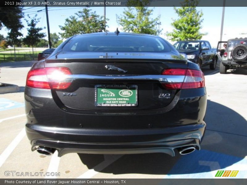 Stratus Grey Metallic / Warm Charcoal 2013 Jaguar XF 3.0 AWD