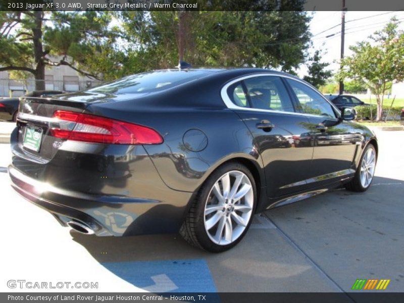 Stratus Grey Metallic / Warm Charcoal 2013 Jaguar XF 3.0 AWD