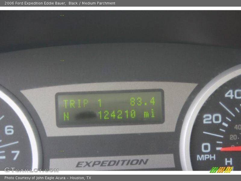 Black / Medium Parchment 2006 Ford Expedition Eddie Bauer