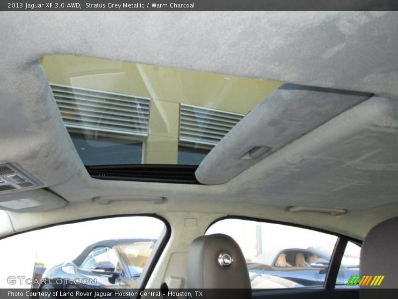 Stratus Grey Metallic / Warm Charcoal 2013 Jaguar XF 3.0 AWD