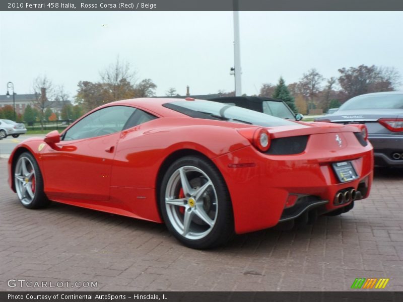 Rosso Corsa (Red) / Beige 2010 Ferrari 458 Italia