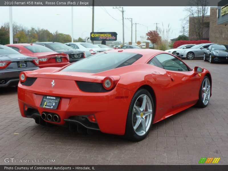 Rosso Corsa (Red) / Beige 2010 Ferrari 458 Italia