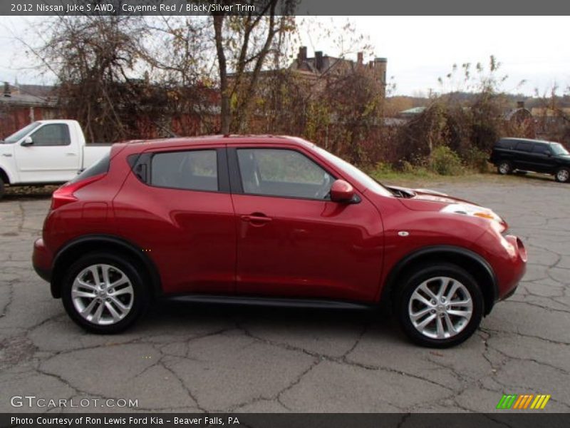 Cayenne Red / Black/Silver Trim 2012 Nissan Juke S AWD