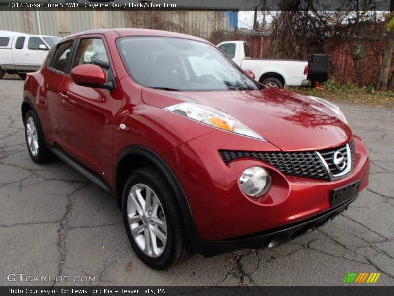 Cayenne Red / Black/Silver Trim 2012 Nissan Juke S AWD
