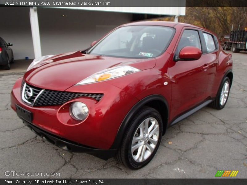 Cayenne Red / Black/Silver Trim 2012 Nissan Juke S AWD
