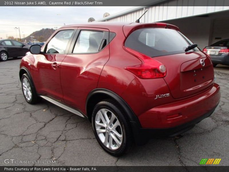 Cayenne Red / Black/Silver Trim 2012 Nissan Juke S AWD