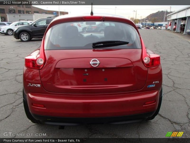 Cayenne Red / Black/Silver Trim 2012 Nissan Juke S AWD