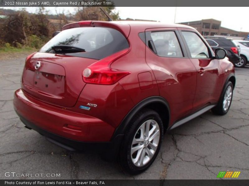 Cayenne Red / Black/Silver Trim 2012 Nissan Juke S AWD