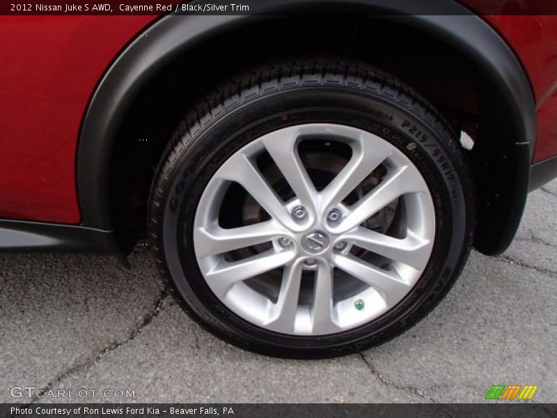 Cayenne Red / Black/Silver Trim 2012 Nissan Juke S AWD