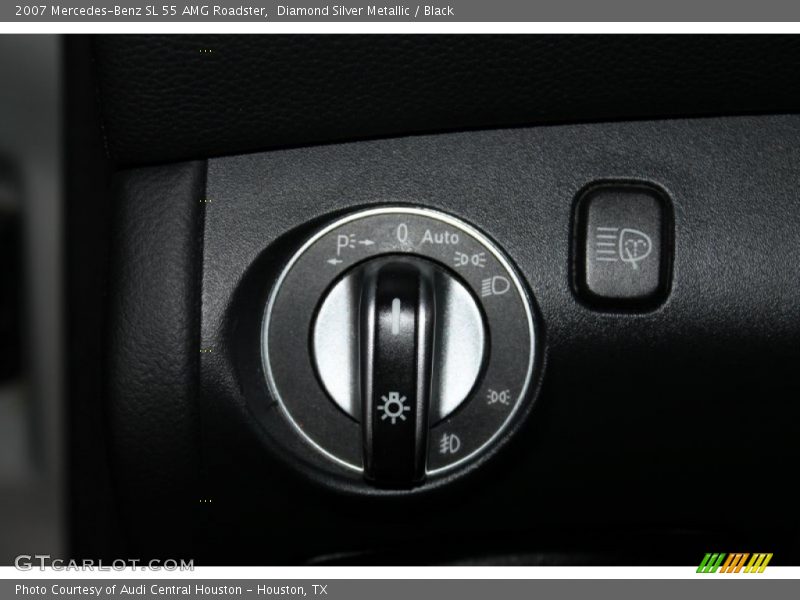 Diamond Silver Metallic / Black 2007 Mercedes-Benz SL 55 AMG Roadster
