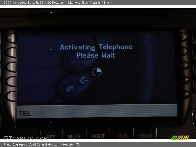Diamond Silver Metallic / Black 2007 Mercedes-Benz SL 55 AMG Roadster