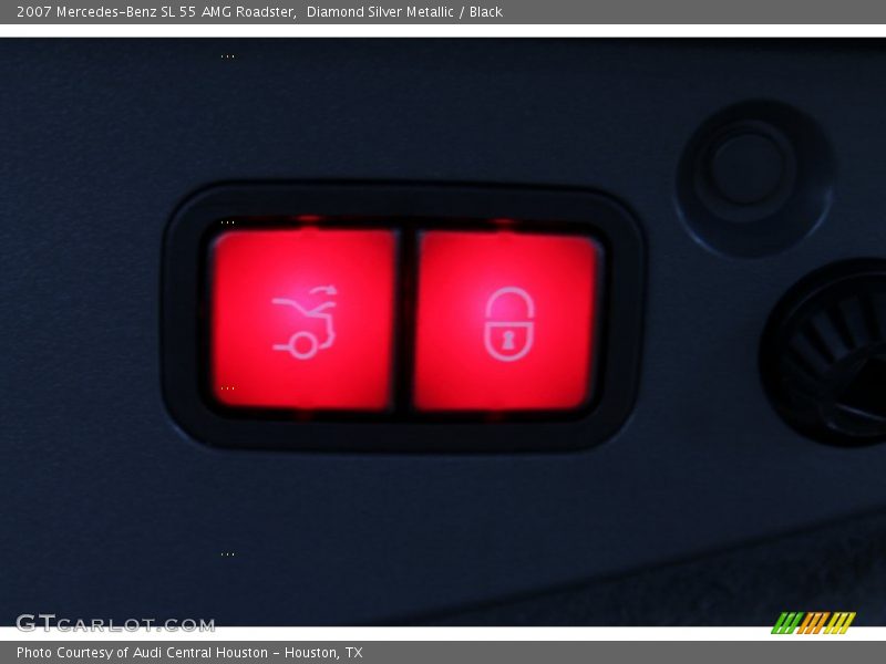 Diamond Silver Metallic / Black 2007 Mercedes-Benz SL 55 AMG Roadster