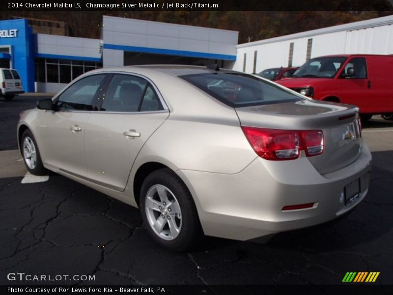 Champagne Silver Metallic / Jet Black/Titanium 2014 Chevrolet Malibu LS